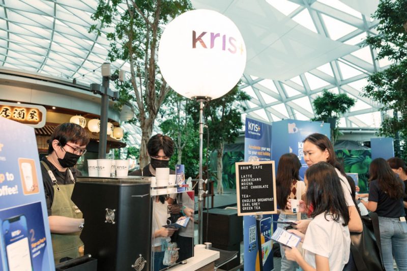 visitors ordering from Kris+ Cafe